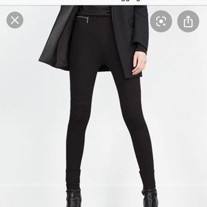 Zara Trafaluc Moto Leggings Small